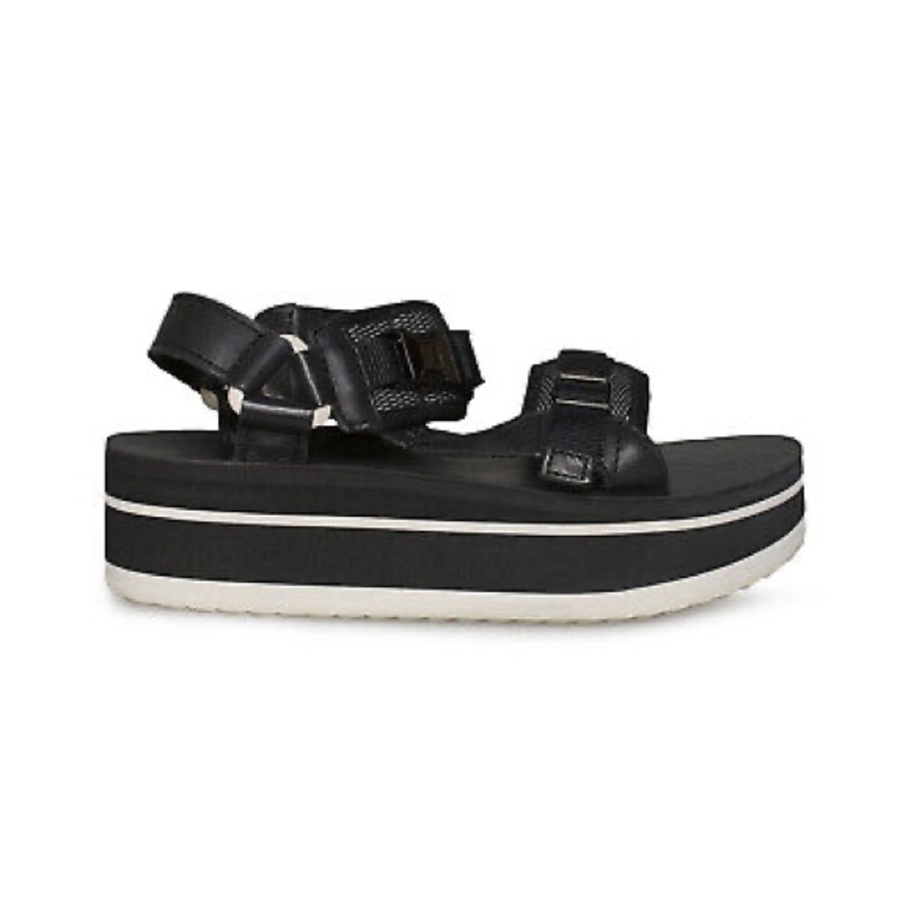 Teva Flatform Universal Luxe Black buckle Women’s sandal US 6/ UK 4